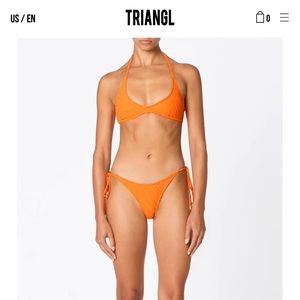 Triangl orange bikini set. Brand new with tags.
